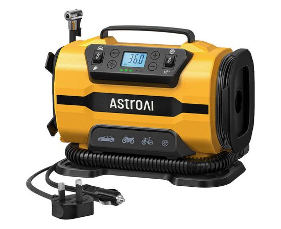 AstroAI ATJ-8366 150 PSI 12V DC/110V AC Portable Wheel Compressor