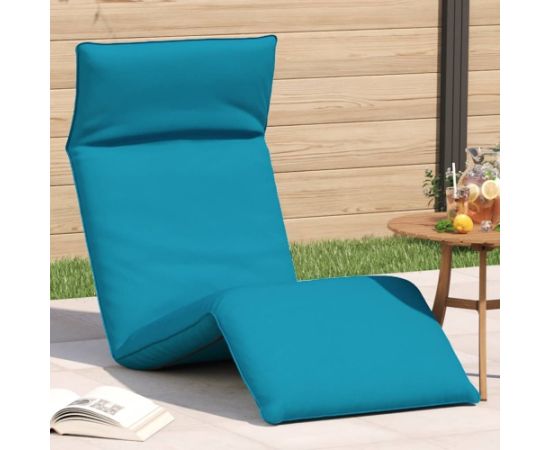vidaXL Leżak składany jasnoniebieski 175x54x8,5 cm Oxford Fabric