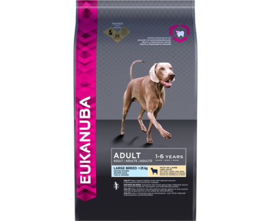 Suņu barība Eukanuba Adult Large Breed Lamb & Rice 12kg