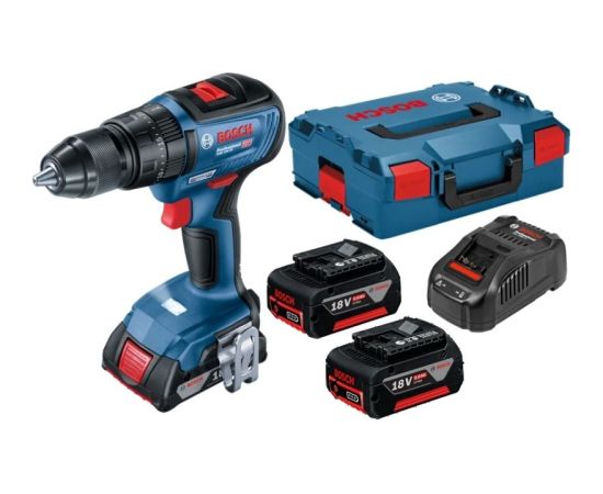 Akumulatora urbjmašīna-skrūvgriezis Bosch GSR 18V-65 Professional; 18 V; 2x5,0 Ah akum. + L-Case