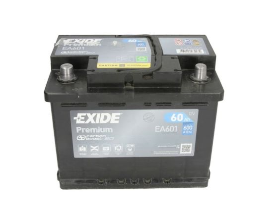 Akumulators EXIDE 60Ah/600A PREMIUM (Kreisais+) 242x175x190 B13