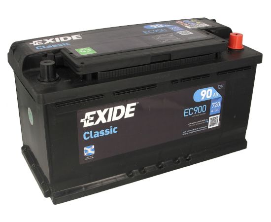 Akumulators EXIDE 90Ah/720A CLASSIC (Labais+) 353x175x190 B13