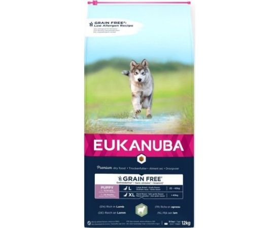 Suņu barība EUKANUBA dog puppy large grainfree lamb 12kg