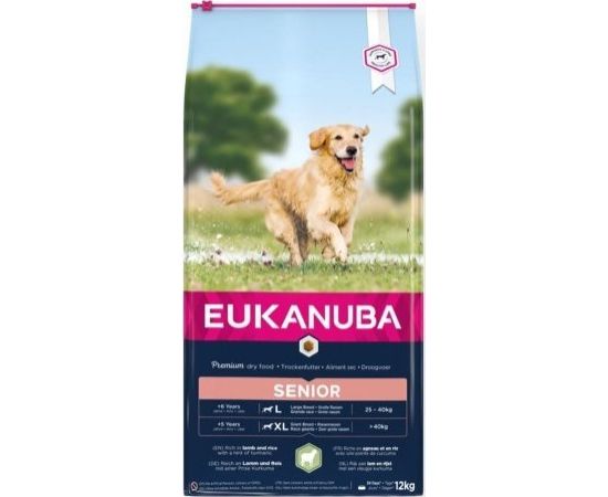 Suņu barība  EUKANUBA Senior Lamb & Rice Bag 12kg