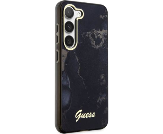 Guess GUHCS23SHTMRSK S23 S911 czarny|black hardcase Golden Marble Collection
