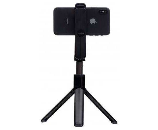 Borofone Selfie Stick BY5 bluetooth statīvs ar tālvadības pulti melns