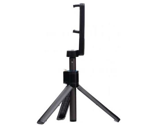 Borofone Selfie Stick BY5 bluetooth statīvs ar tālvadības pulti melns
