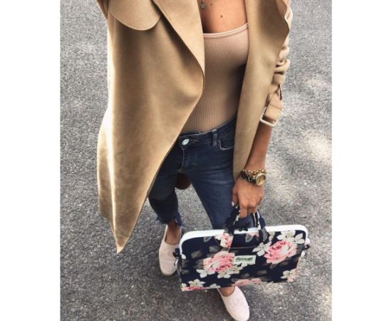 Canvaslife ХОЛЩОВЫЙ ПОРТФЕЛЬ ДЛЯ НОУТБУКА 15-16 БЕЛАЯ РОЗА Сумки, обложки для ноутбуков