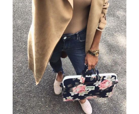 Canvaslife ХОЛЩОВЫЙ ПОРТФЕЛЬ ДЛЯ НОУТБУКА 15-16 БЕЛАЯ РОЗА Сумки, обложки для ноутбуков