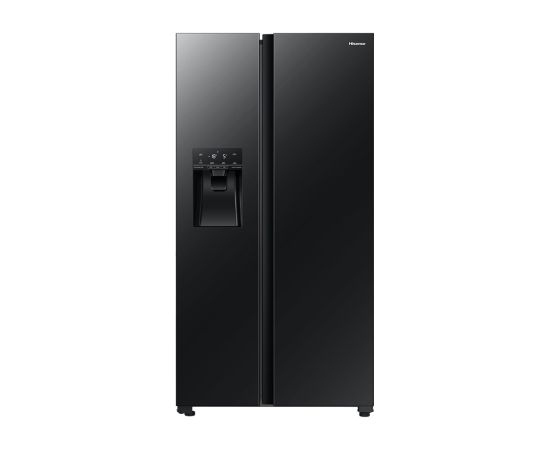 Hisense RS694N4GBE side-by-side Ledusskapis Black