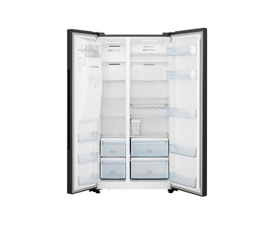 Hisense RS694N4GBE side-by-side Ledusskapis Black