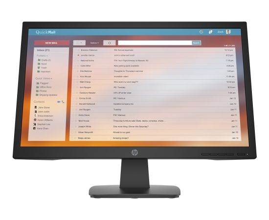 HP P22v G4 computer monitor 54.6 cm (21.5") 1920 x 1080 pixels Full HD Black