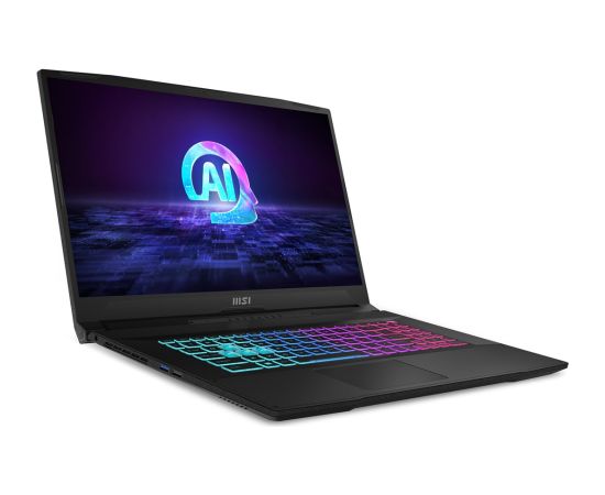 MSI Katana A17 AI B8VF-1004XPL AMD Ryzen™ 7 8845HS Laptop 43.9 cm (17.3") Full HD 16 GB DDR5-SDRAM 1 TB SSD NVIDIA GeForce RTX 4060 Wi-Fi 6E (802.11ax) NoOS Black