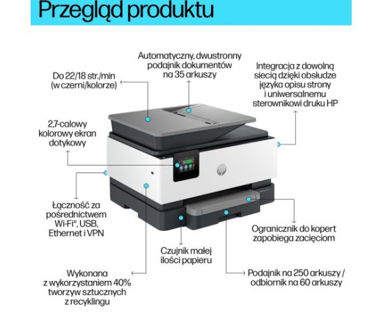HP OfficeJet Pro 9120b All-in-One Printer Thermal inkjet A4 4800 x 1200 DPI 20 ppm Wi-Fi
