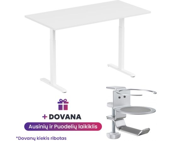 Adjustable Height Table Up Up Bjorn White, Table top L White