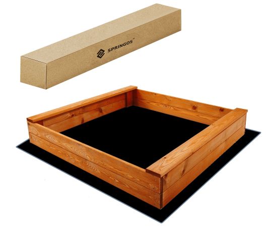 Koka smilšu kaste Springos SBX120SI 120x120cm