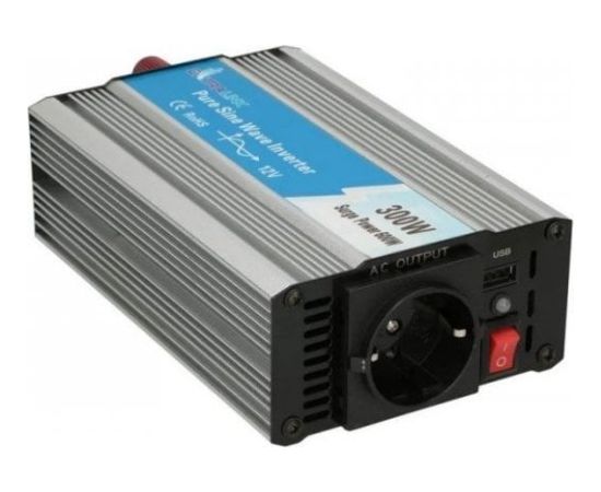 ExtraLink Strāvas pārveidotājs 12V-230V 300W pure sinus OPIP-300W