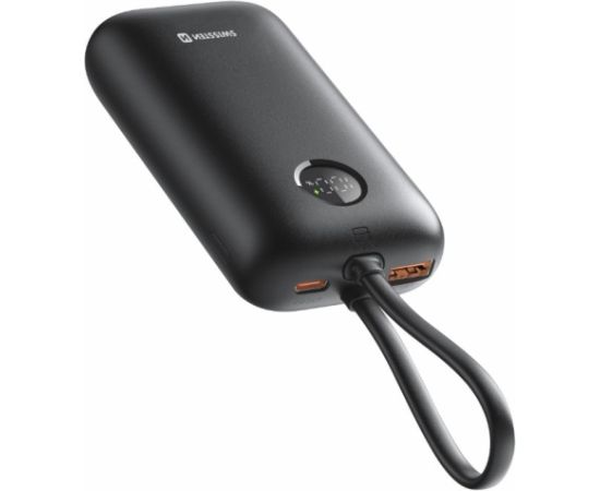 Swissten Voltbox 35W Power Bank 10000 mAh со встроенными кабелями USB-C и Lightning