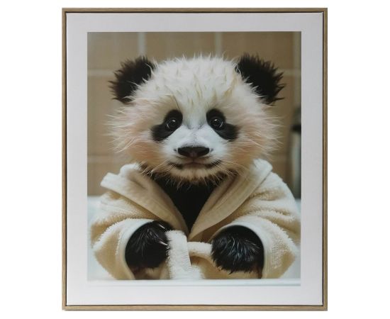Kanva ar rāmi WALLY 40x50cm, pandas mazulis