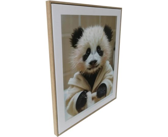 Kanva ar rāmi WALLY 40x50cm, pandas mazulis
