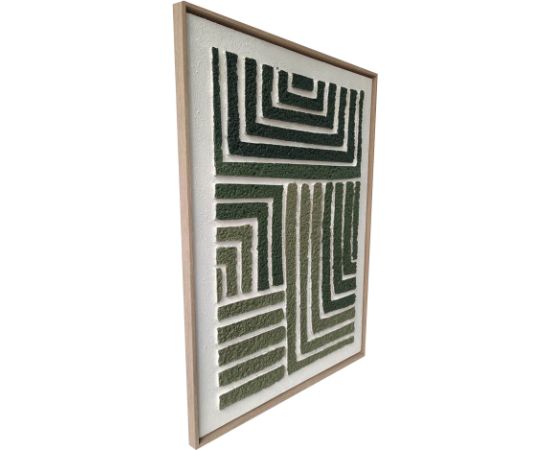 Kanva ar rāmi WALLY 60x80cm, zaļš labirints 2