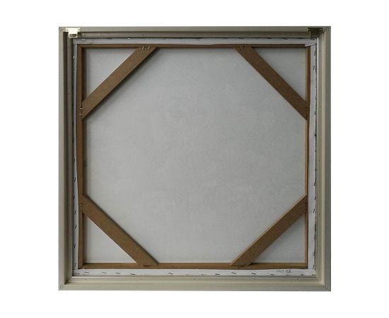 Wall art WALLY 60x60cm, white flowers