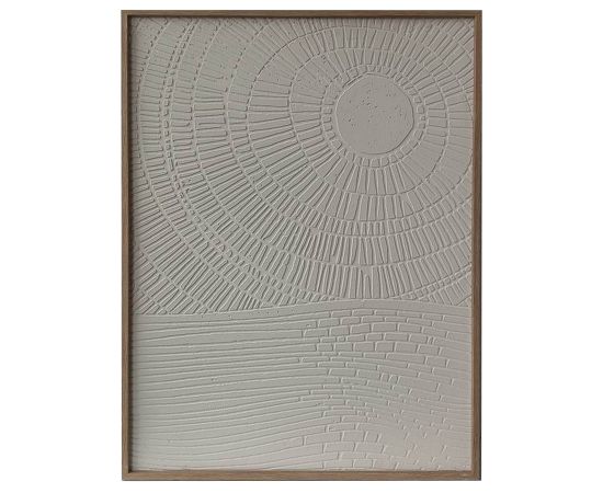Kanva ar rāmi WALLY 60x80cm, abstrakti balts