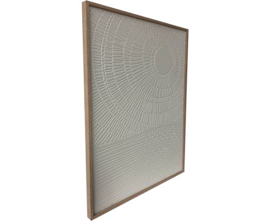 Kanva ar rāmi WALLY 60x80cm, abstrakti balts