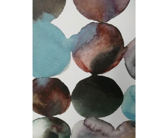 Wall art WALLY 60x60cm, blue abstract circles
