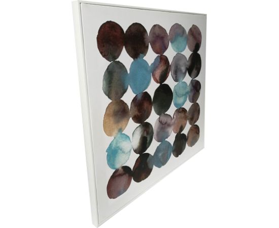 Wall art WALLY 60x60cm, blue abstract circles