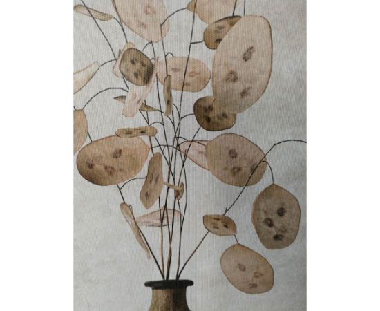 Wall art WALLY 40x50cm, plants in a round vase