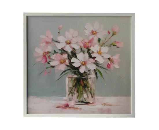Wall art WALLY 40x40cm, bouquet of flowers