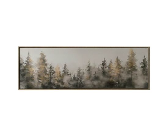 Kanva ar rāmi WALLY 30x90cm, egļu mežs