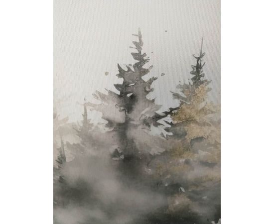 Kanva ar rāmi WALLY 30x90cm, egļu mežs