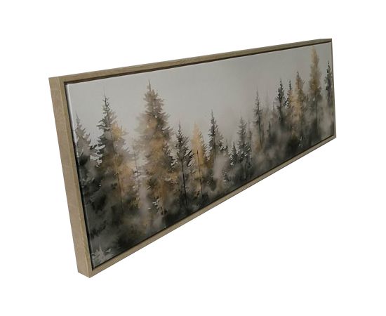 Kanva ar rāmi WALLY 30x90cm, egļu mežs