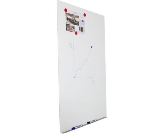 Magnētiskā tāfele ROCADA Skin Matt, 100 x 150 cm, baltā krāsa
