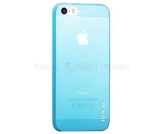 HOCO Ultra thin transparent Hard Back Cover Case For iPhone 5S/5 - Blue (Ir veikalā)