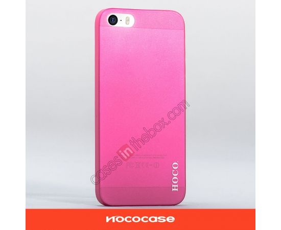 HOCO Ultra thin transparent Hard Back Cover Case For iPhone 5S/5 - Blue (Ir veikalā) [CLONE]