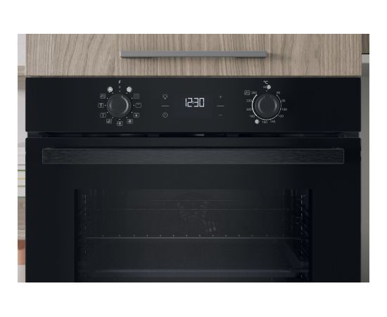 Built-in electric oven Indesit, black