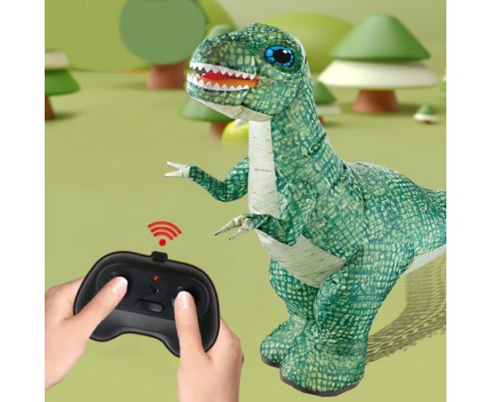 Leantoys Large Inflatable Dinosaur Remote Controlled RC Green 130 x 190cm