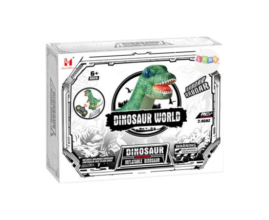 Leantoys Large Inflatable Dinosaur Remote Controlled RC Green 130 x 190cm