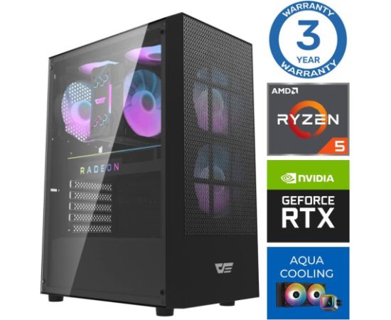 INTOP AQUA Ryzen 5 7600X 16GB DDR5 2TB SSD M.2 NVME+2TB RTX3060 12GB no-OS