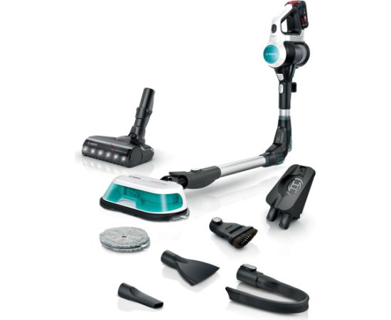 Bosch BCS71HYG4 Cordless 2-in-1 hoover, vacuuming and mopping Unlimited 7 ProHygienic Aqua White
