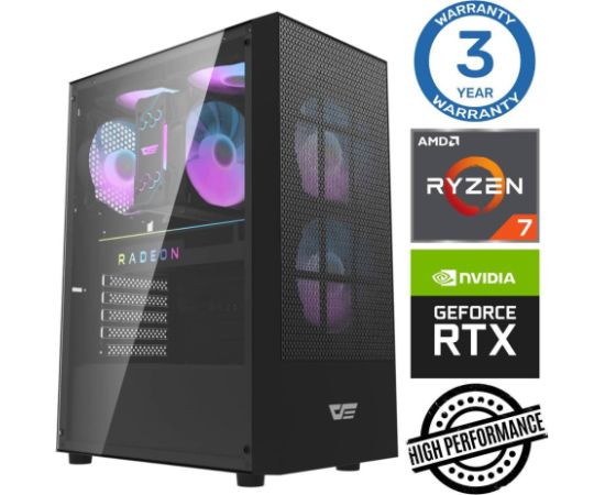 INTOP Ryzen 7 5700X 32GB 1TB SSD M.2 NVME RTX3050 6GB no-OS