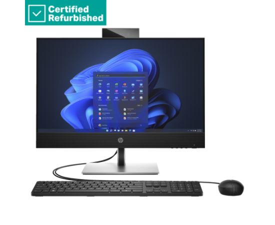 RENEW SILVER HP Pro 440 G9 AIO All-in-One - i3-14100T, 16GB, 256GB SSD, 23.8 FHD Touch AG, WiFi, Height Adjustable, NO CAM, NO SPEAKERS, Win 11 Pro, 1 years / B4DU2E8R#ABD