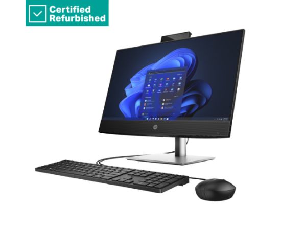 RENEW SILVER HP Pro 440 G9 AIO All-in-One - i3-14100T, 16GB, 256GB SSD, 23.8 FHD Touch AG, WiFi, Height Adjustable, NO CAM, NO SPEAKERS, Win 11 Pro, 1 years / B4DU2E8R#ABD