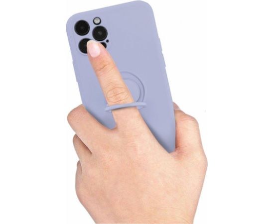 Mocco Pastel Ring Silicone Back Case Силиконовый чехол для Samsung Galaxy S21 FE 5G Фиолетовый