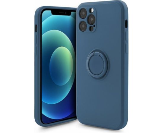 Mocco Pastel Ring Silicone Back Case Aizmugurējais Silikona Apvalks Priekš Samsung Galaxy S21 FE 5G Zils
