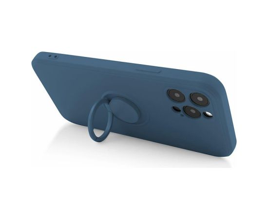 Mocco Pastel Ring Silicone Back Case Aizmugurējais Silikona Apvalks Priekš Samsung Galaxy S21 FE 5G Zils