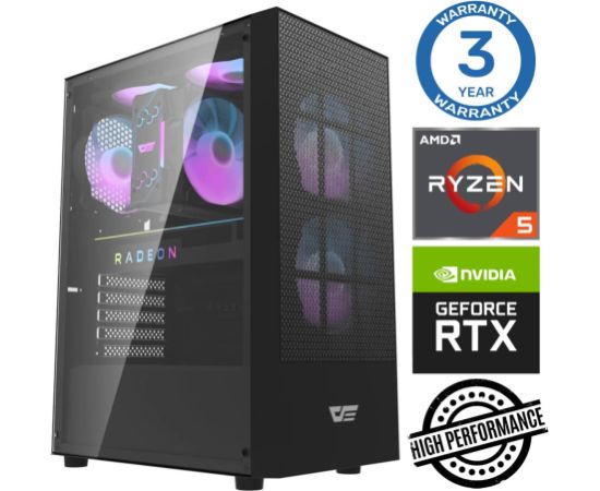 INTOP Ryzen 5 5500 16GB 500SSD M.2 NVME+2TB RTX4060 8GB no-OS